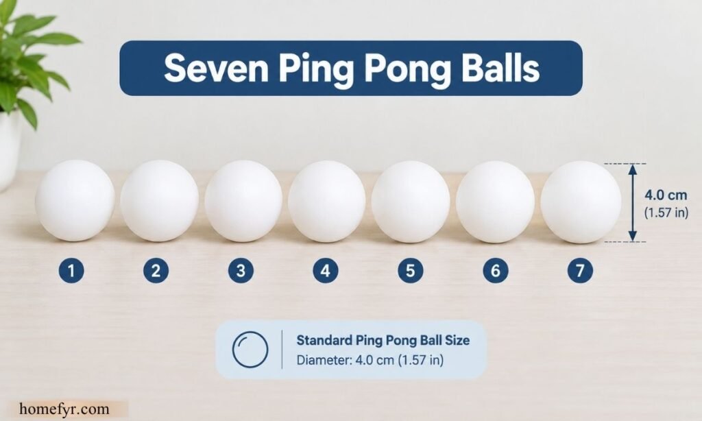 Seven Ping Pong Balls