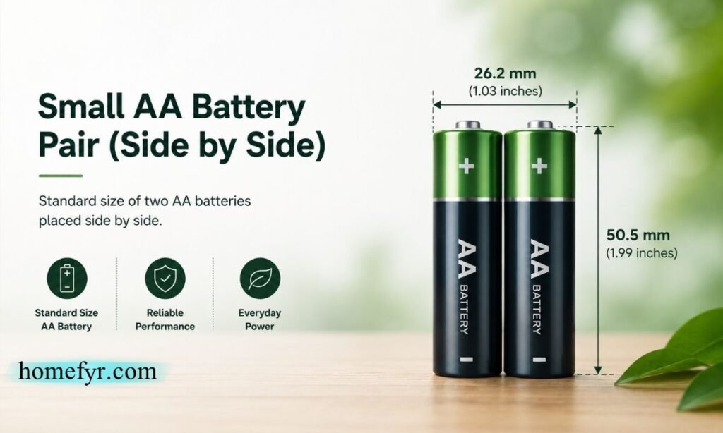 Small AA Battery Pair (Side by Side)