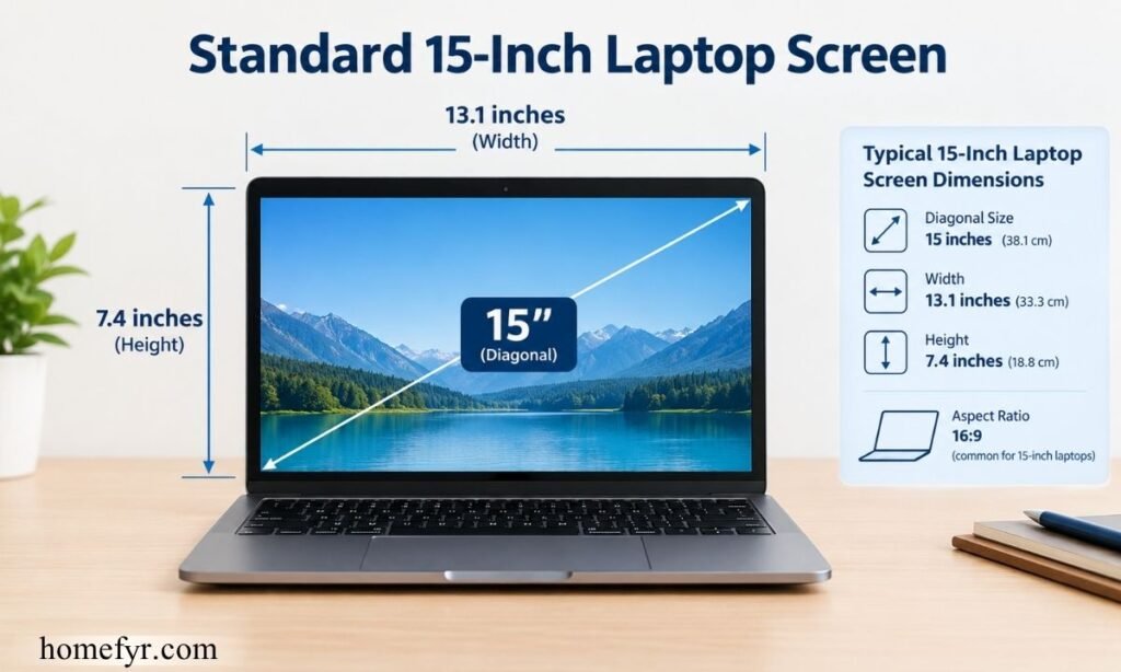 Standard 15-Inch Laptop Screen