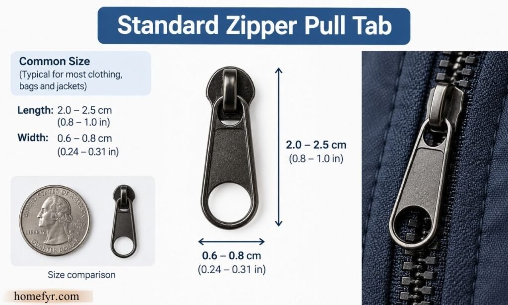 Standard Zipper Pull Tab