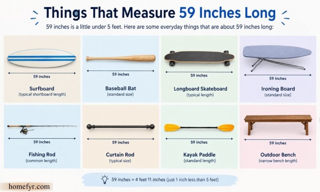 Things That Measure 59 Inches Long