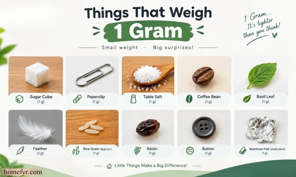 Things That Weigh 1 Gram 