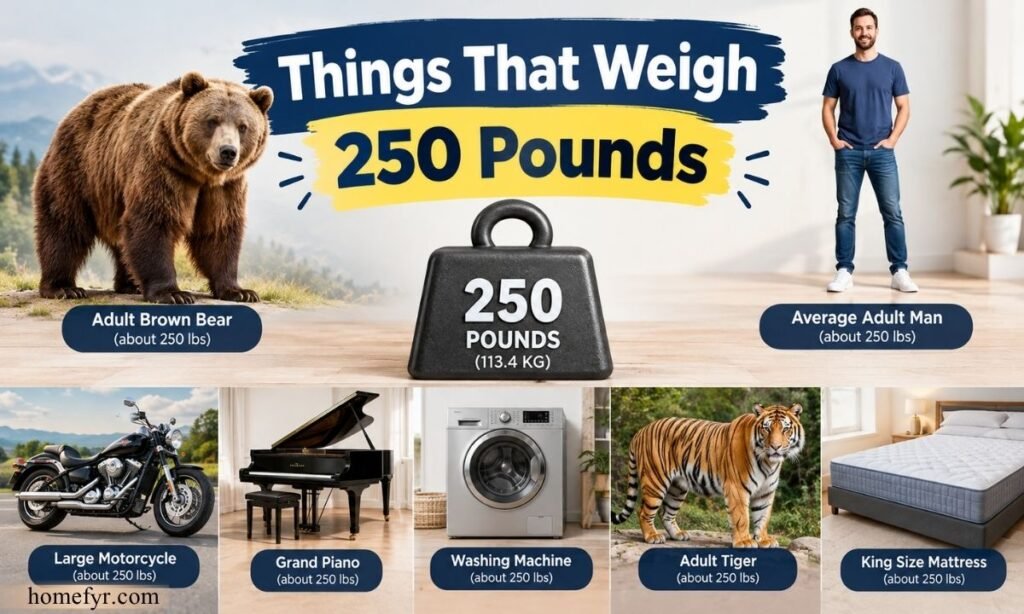 Things That Weigh 250 Pounds