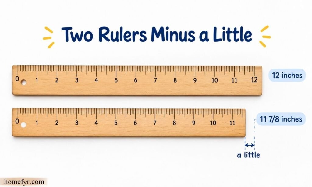 Two Rulers Minus a Little