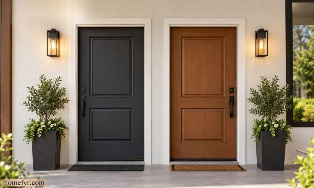 Two Standard Doors Side by Side