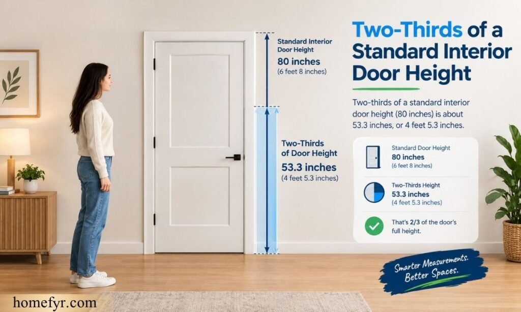 Two-Thirds of a Standard Interior Door Height