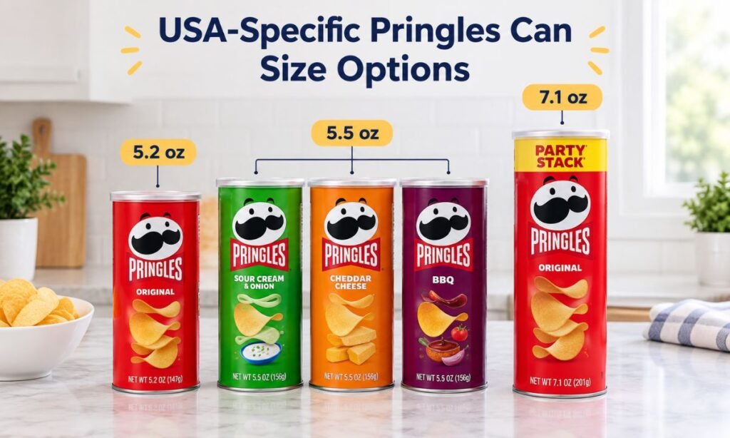 USA-Specific Pringles Can Size Options