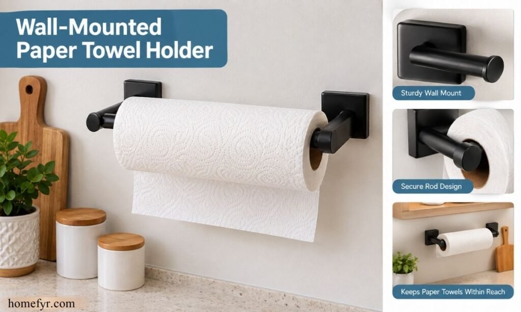 Wall-Mounted Paper Towel Holder