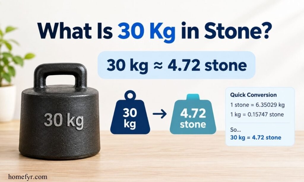 What Is 30 Kg in Stone