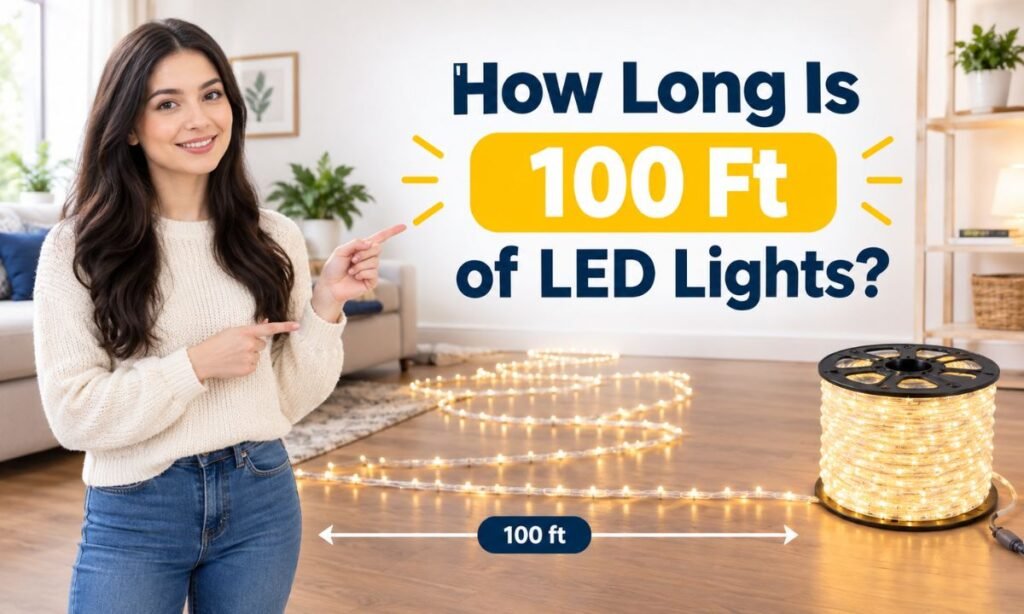How Long Is 100 Ft of LED Lights