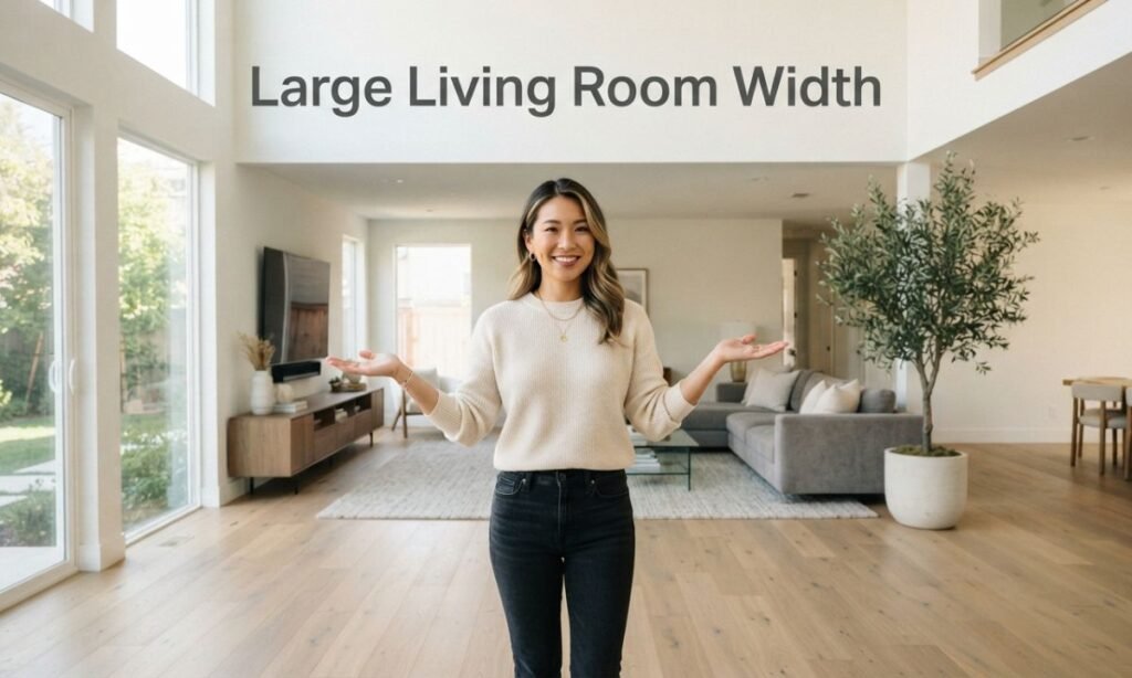 Large Living Room Width