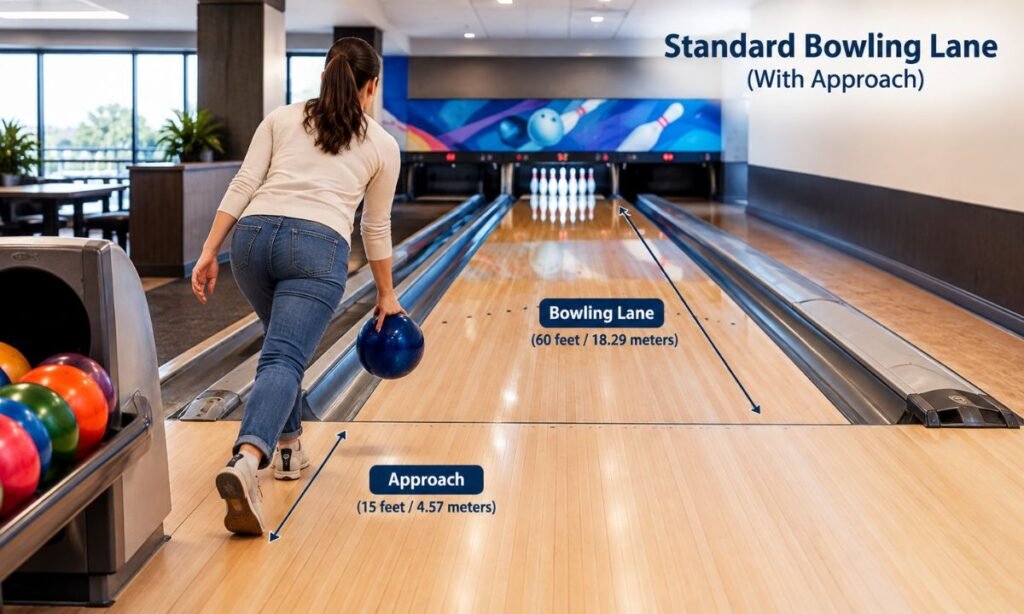 Standard Bowling Lane (With Approach)
