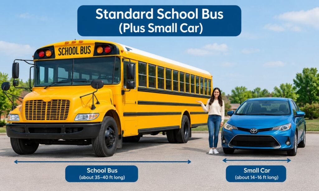 Standard School Bus (Plus Small Car)