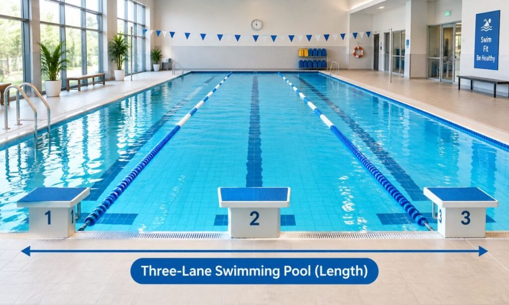 Three-Lane Swimming Pool (Length)