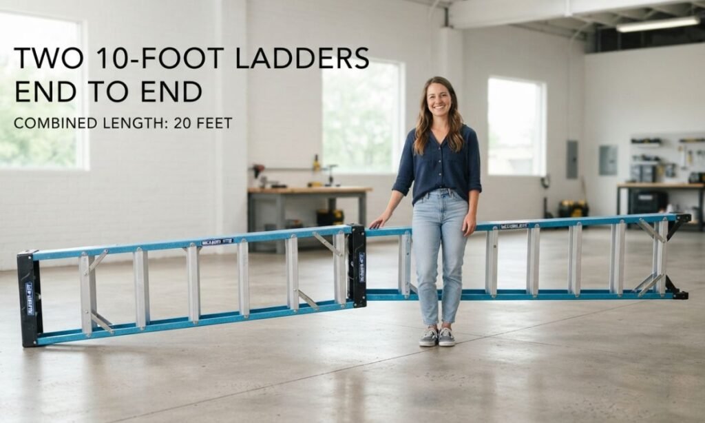 Two 10-Foot Ladders End to End