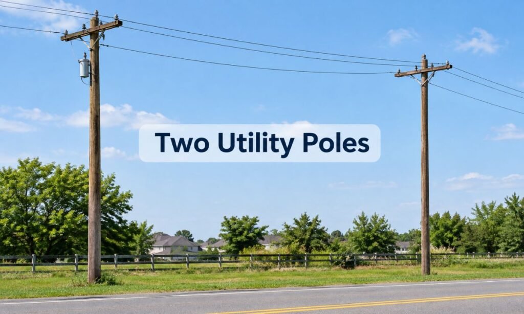 Two Utility Poles