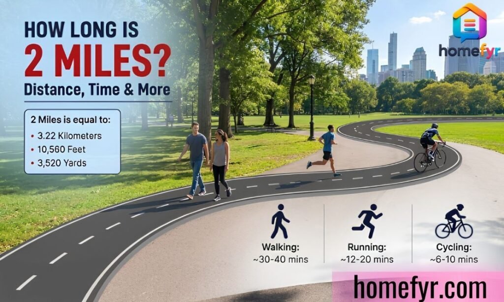 How Long Is 2 Miles Distance, Time & More