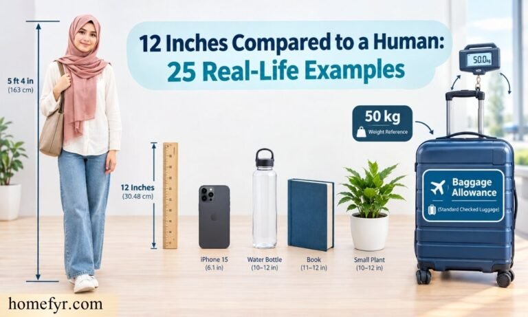 12 Inches Compared to a Human 25 Real-Life Examples