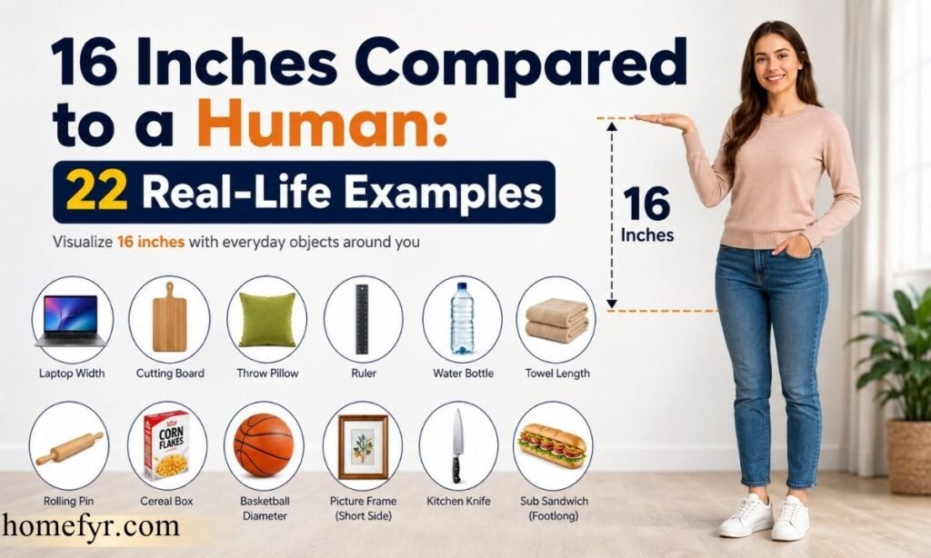16 Inches Compared to a Human 22 Real-Life Examples