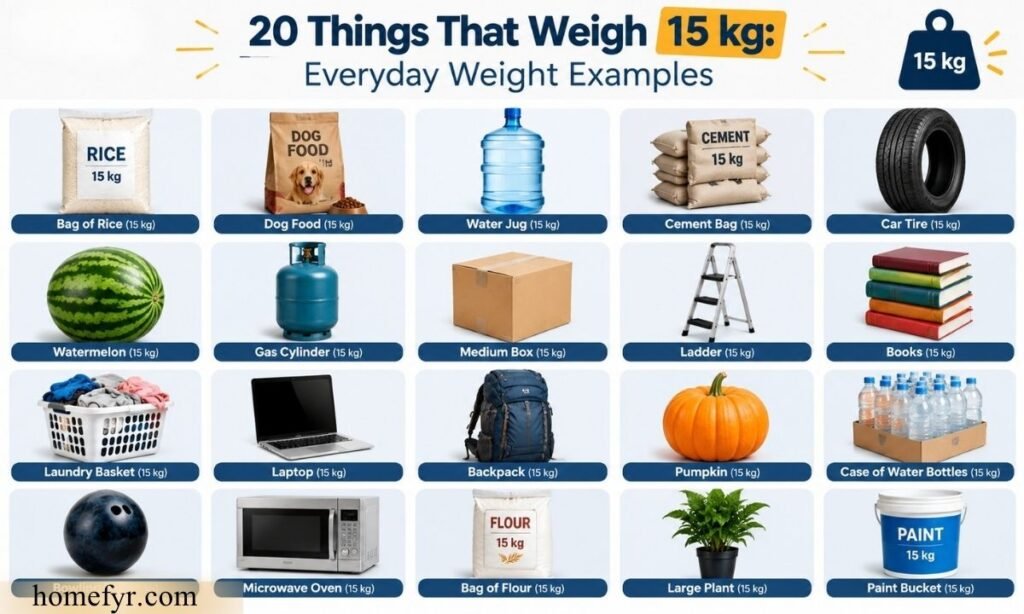 20 Things That Weigh 15 kg Everyday Weight Examples