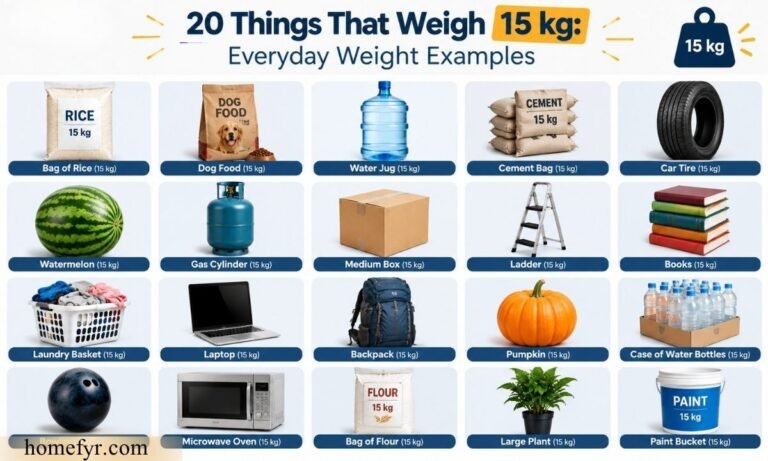 20 Things That Weigh 15 kg Everyday Weight Examples