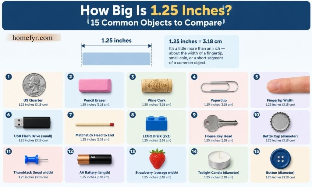 How Big Is 1.25 Inches 15 Common Objects to Compare
