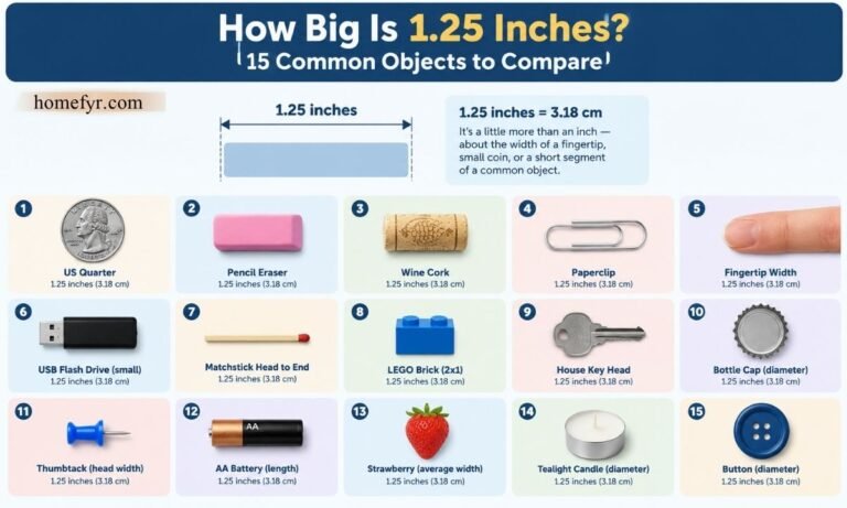 How Big Is 1.25 Inches 15 Common Objects to Compare