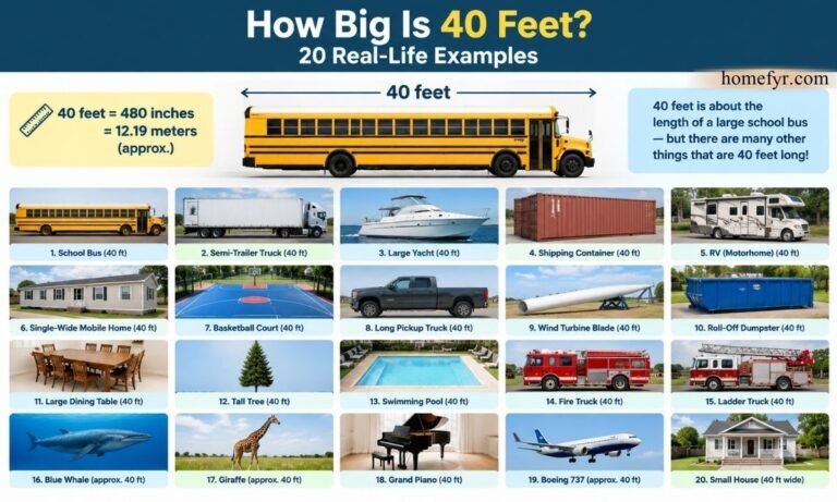 How Big Is 40 Feet 20 Real-Life Examples