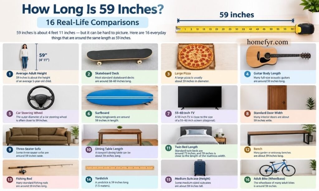 How Long Is 59 Inches 16 Real-Life Comparisons