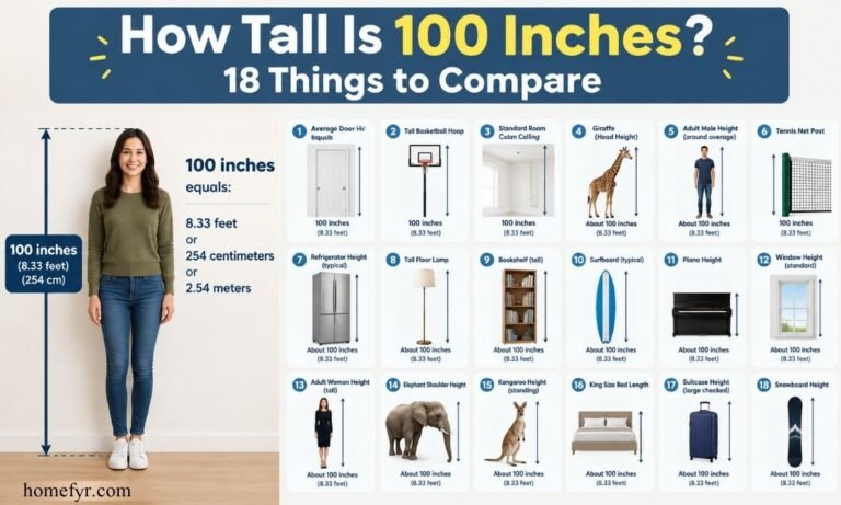 How Tall Is 100 Inches 18 Things to Compare