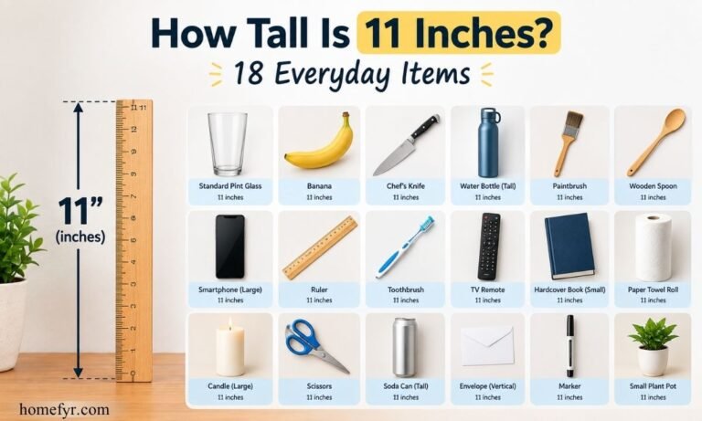How Tall Is 11 Inches 18 Everyday Items