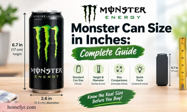 Monster Can Size in Inches Complete Guide